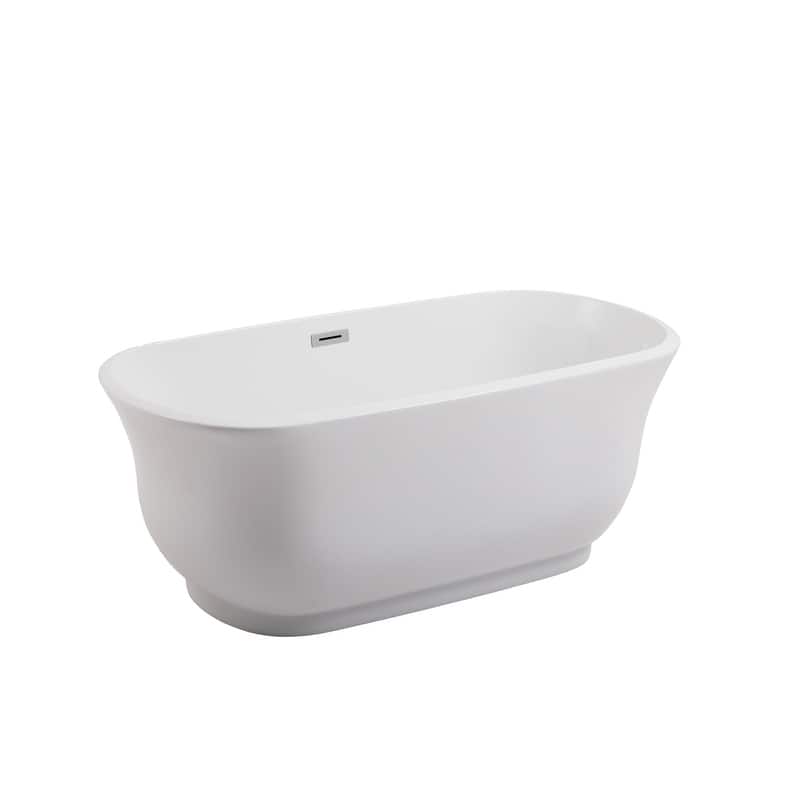 Cameron Soaking Bathtub in Glossy White