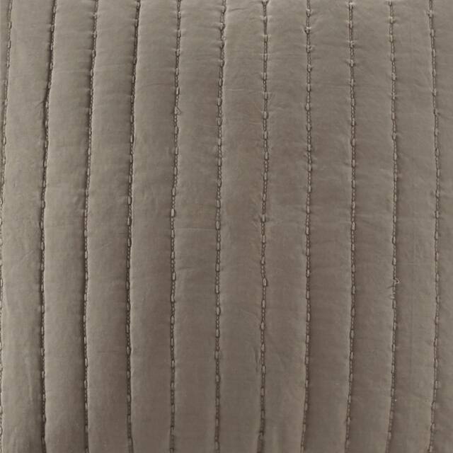 Carbon Loft Dickson Seafoam Quilted Cotton Euro Sham with Hidden Zipper Closure