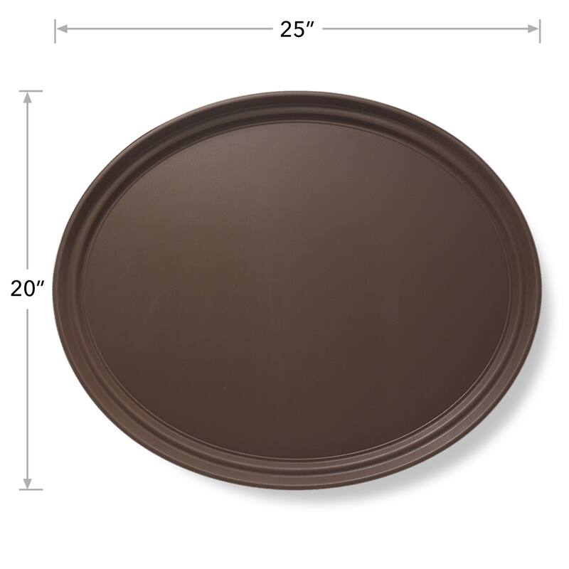 Oval Restaurant Serving Trays NonSlip NSF Tray