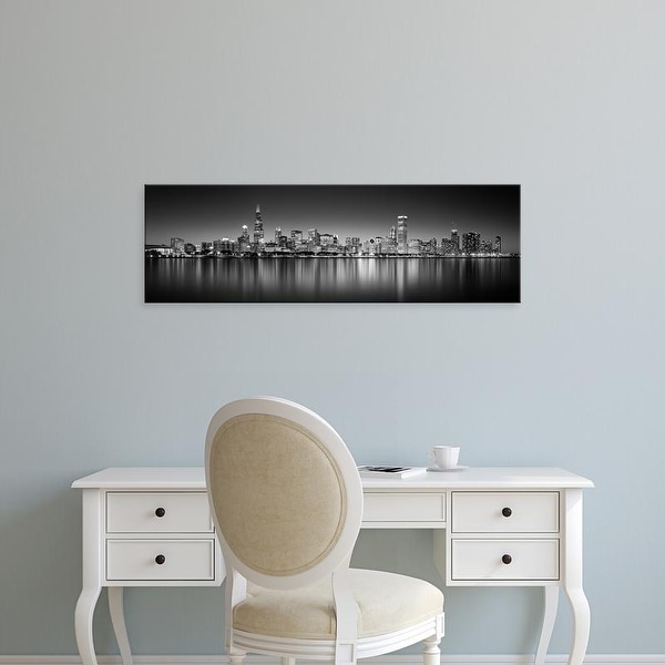 Easy Art Prints Panoramic Images's 'Skyscrapers, Lake Michigan, Digital Composite, Chicago, Cook Illinois' Canvas Art