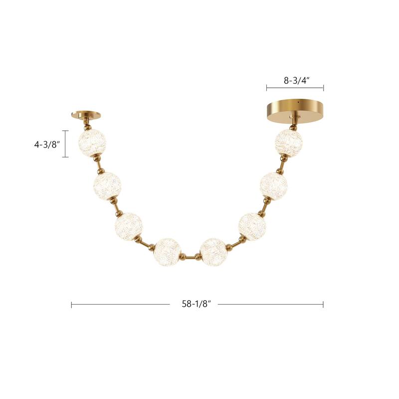 Alora Lighting PD321708 Marni 5-ft 3000K LED Linear Pendant