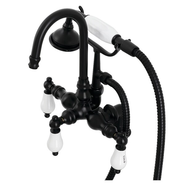 Vintage Clawfoot Tub Faucet with Hand Shower - Overstock - 32402378