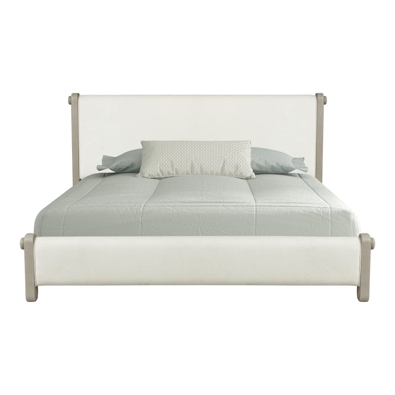 Furniture of America Weegin Modern 3-Piece White Oak Wood Panel Bedroom Set