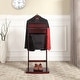 preview thumbnail 8 of 12, Proman Products Excalibur Wardrobe Wood Valet Stand with Power Extension, Large Storage Compartment, Contour Hanger, Trouser Bar
