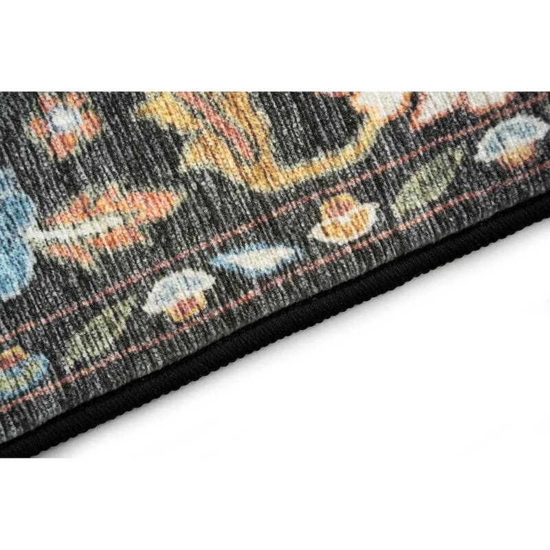 Smart Wash Ambient Glam Oriental Indoor Polyester Area Rug