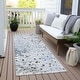 preview thumbnail 81 of 101, Machine Washable Indoor/Outdoor Modern Splatter Chantille Rug Sky - 2'3" x 7'6"