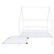 preview thumbnail 17 of 28, Full Size Metal House Bed with Twin Size Trundle