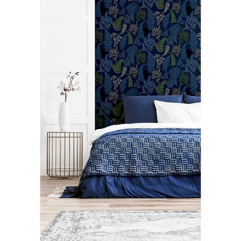 Arthouse Jerome Blue Botanical Wallpaper