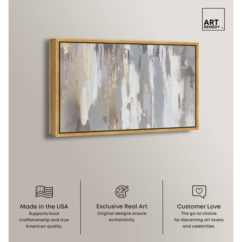 Flooding Gold II Canvas by Art Remedy