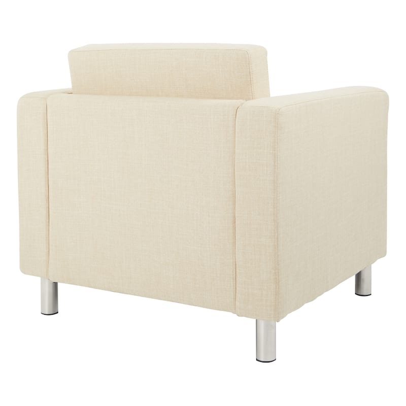 Pacific Arm Accent Chair with Chrome Legs