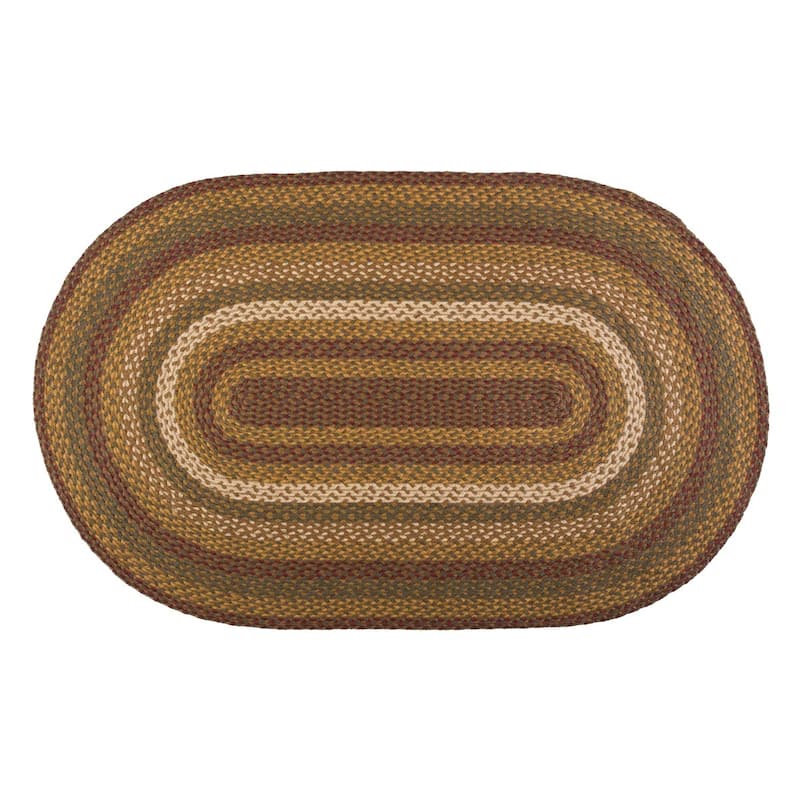 Tea Cabin Jute Rug Oval w/ Pad 36x60 - 3' x 5' Oval