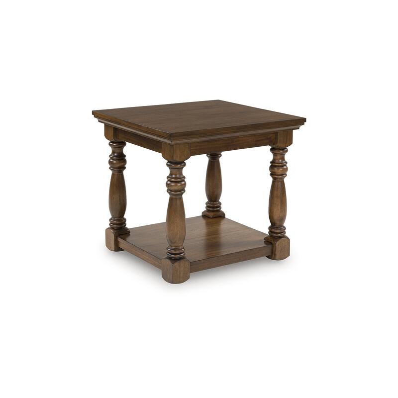 Signature Design by Ashley Sturlayne Brown End Table - 26"W x 25"D x 24"H