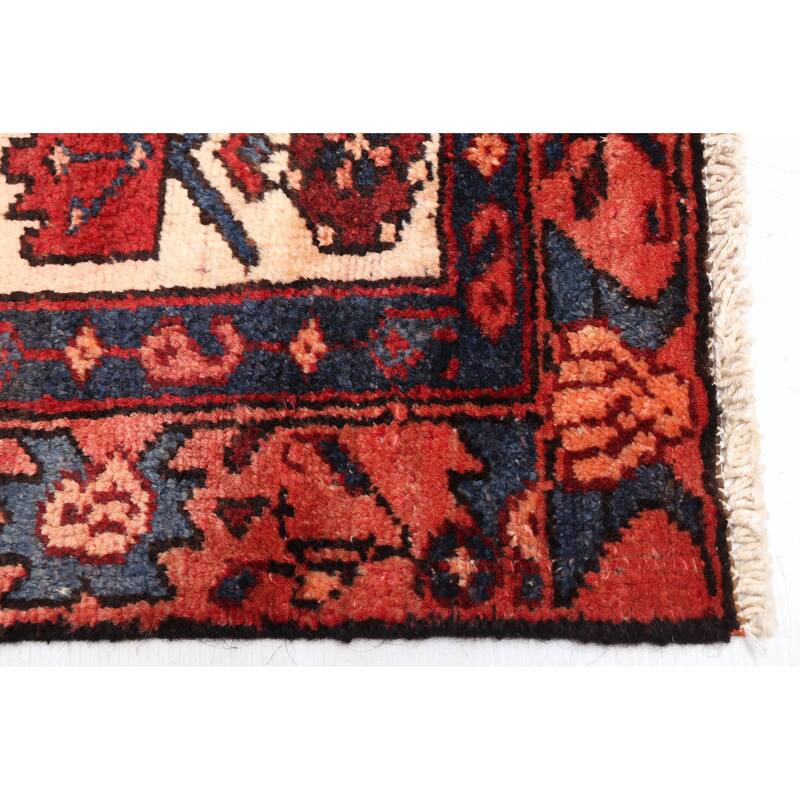 ECARPETGALLERY Hand-knotted Andelz Dark Red Wool Rug - 3'5 x 6'8