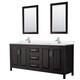 Option Dark Espresso, Chrome Trim, White Quartz Top