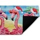 preview thumbnail 2 of 7, Stupell Holiday Flamingo Girlfriends Printed Outdoor Door Mat, design by Paul Brent, 18"x30"