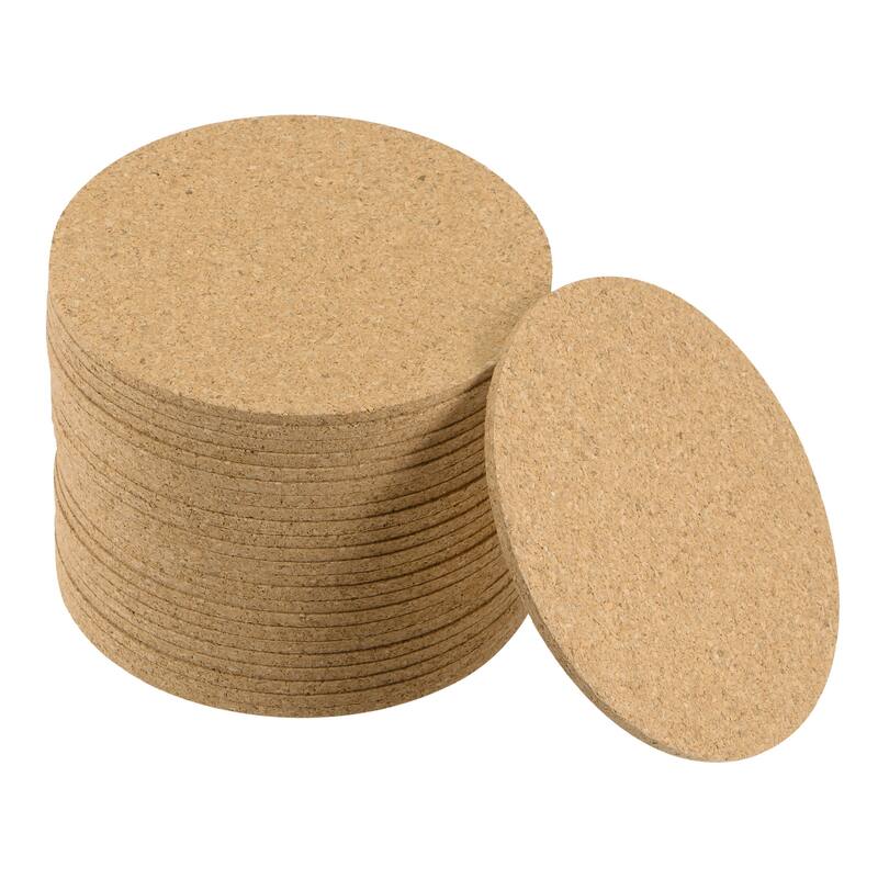 Cork Coasters Wooden Trivet Drinks Mats for Home Bar Kitchen