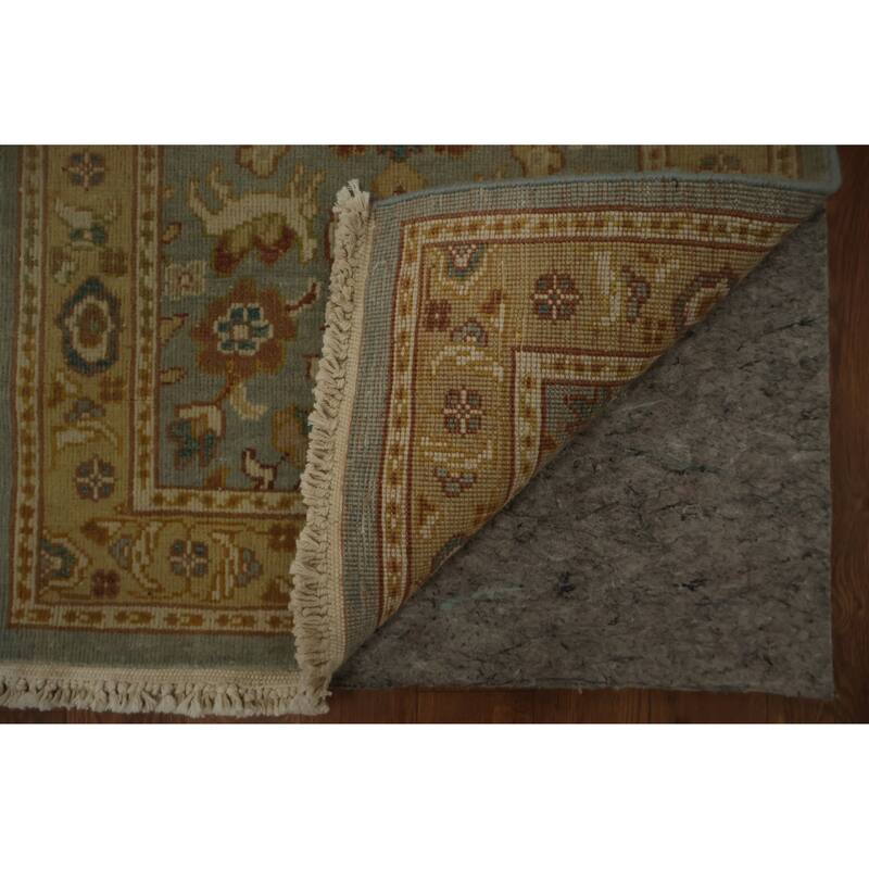 Hand Knotted Oriental 100% Wool Carpet Traditional All-Over Navy Blue & Blues Ziegler Area Rug - 3' 1'' X 1' 11''