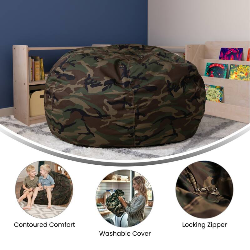 Oversized Refillable Bean Bag Chair for Kids and Adults