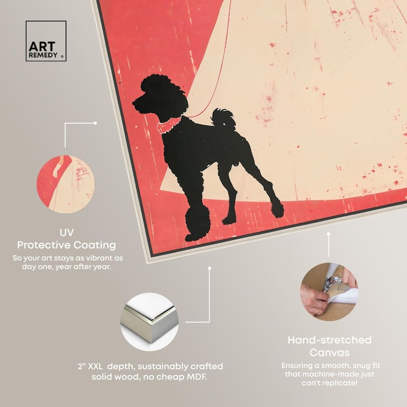 Red and Ivory Cover Canvas by Art Remedy