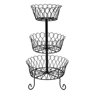 Shop 3 Tier Wire Basket 10 In X 7 In X 6 In Overstock