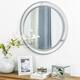 Glitzhome Oversized Iron-framed Round Wall Mirror