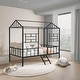 preview thumbnail 6 of 8, Furniture of America Julian Modern Twin Metal House-inspired Low Profile Loft Bed Black
