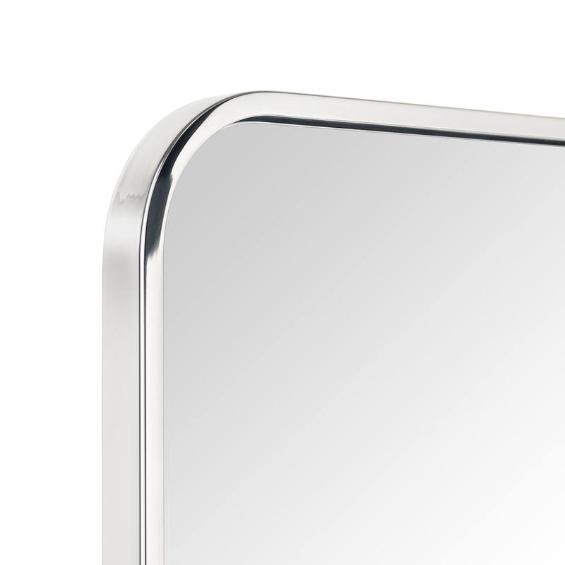 Rounded Rectangle Bathroom Vanity Mirror, Vertically/Horizontal Hanging