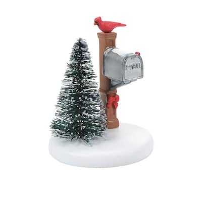 Dept 56 Cardinal Christmas Mailbox