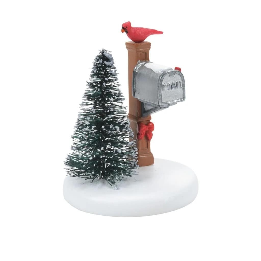 Dept 56 Cardinal Christmas Mailbox
