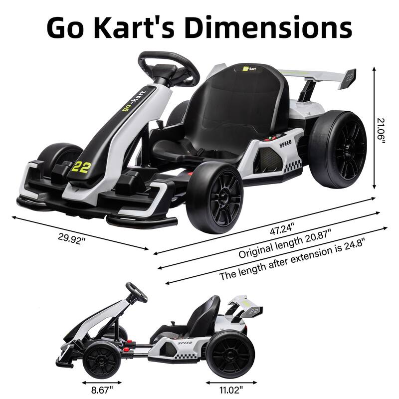 24V Kids Electric Drift Kart Ride on Toy for Kids