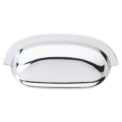 GlideRite 5-Pack 2-1/2 in. Center Polished Chrome Classic Cabinet Bin Pulls - Polished Chrome
