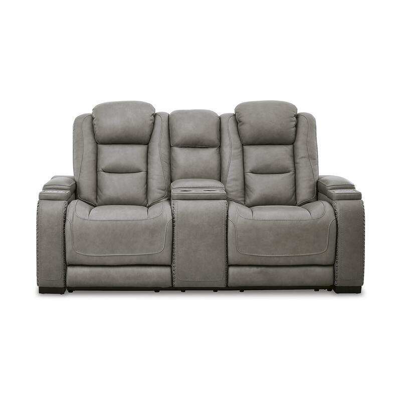 Signature Design by Ashley The Man-Den Gray 2-Piece Upholstery Package - 85"W x 40"D x 43"H