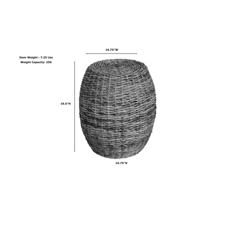 Carolina Living Banana Weave Round Stool