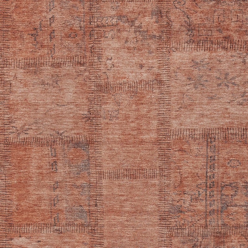 HomeRoots Patchwork Transitional Rectangle Outdoor Rug