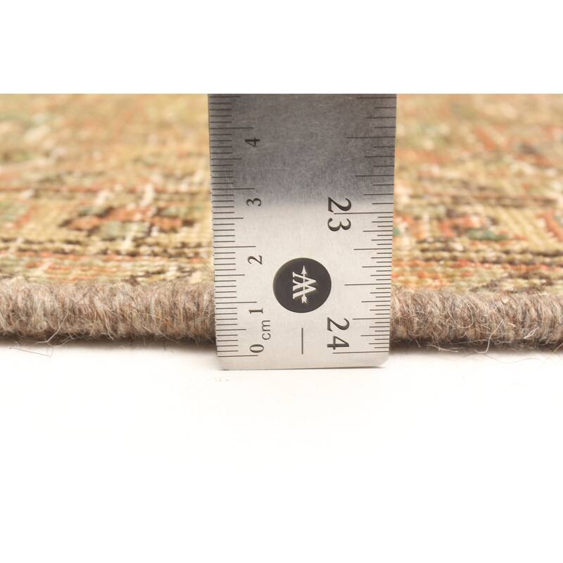 ECARPETGALLERY Hand-knotted Antalya Vintage Light Green Wool Rug - 4'8 x 7'7