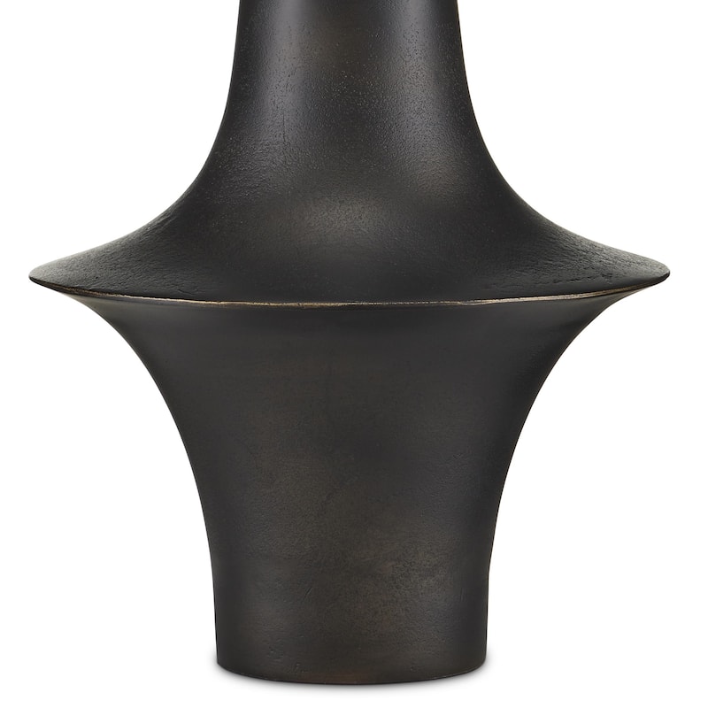 Currey & Company Silvestri Black Table Lamp - 32.5"h x 18"dia
