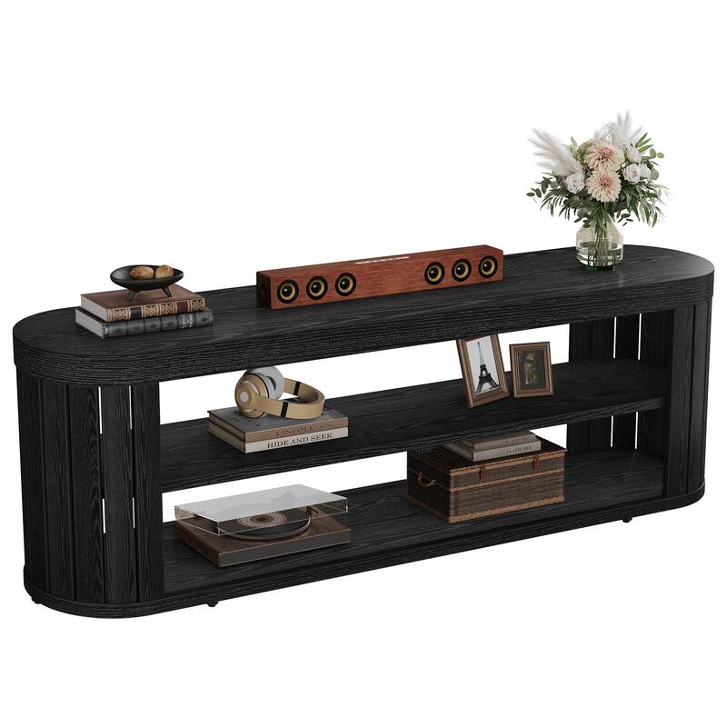 TV Stand with Storage Shelf, Media Console, Living Room Bedroom Entertainment Center Accent Television Stand