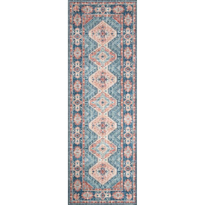 Alexander Home Leanne Boho Distressed Persian Printed Area Rug