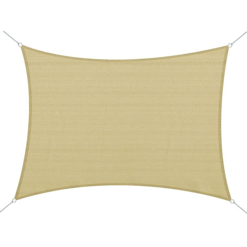 Outsunny 20' x 16' Rectangle Outdoor Patio Sun Shade Sail Canopy