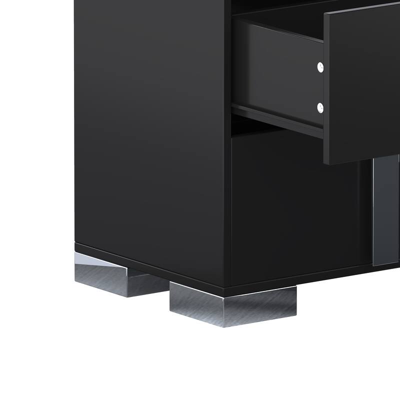 Roomfitters Elegant Mirrored Dresser with 6 Drawers and Metal Handle, Modern Storage Cabinet for Bedroom or Living Room