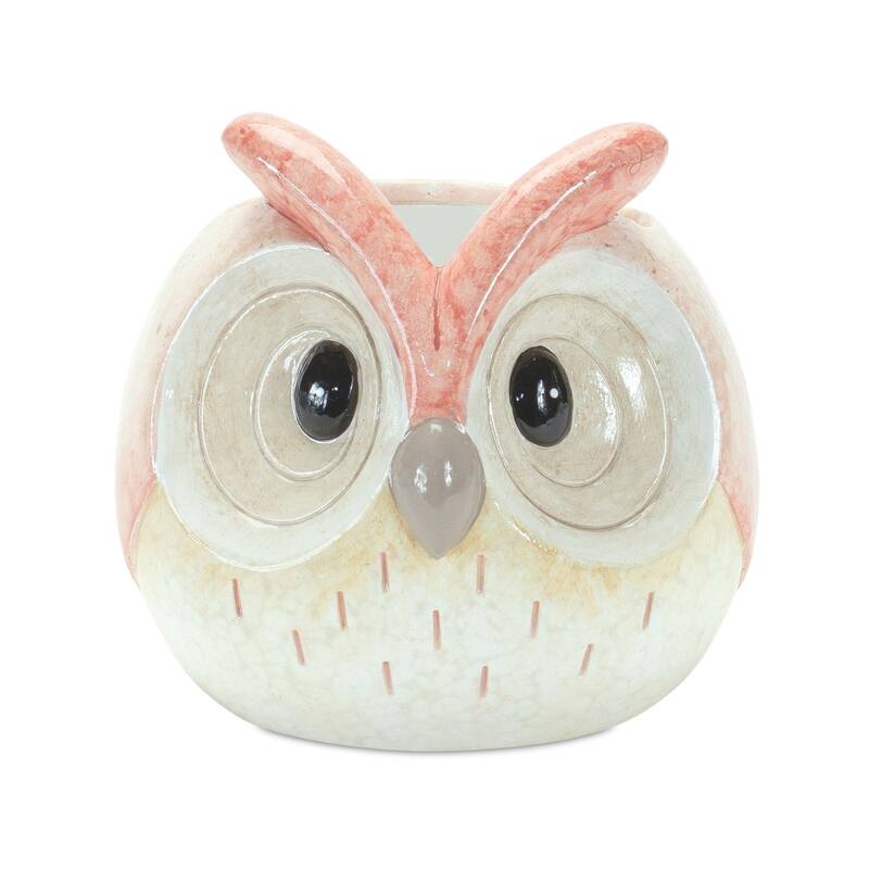 Set of 3 Owl Tabletop Figurines 4.25"
