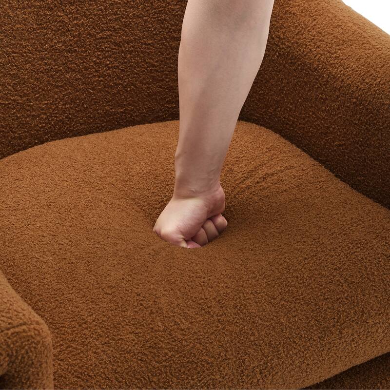 Modern Upholstered Barrel Accent Chair