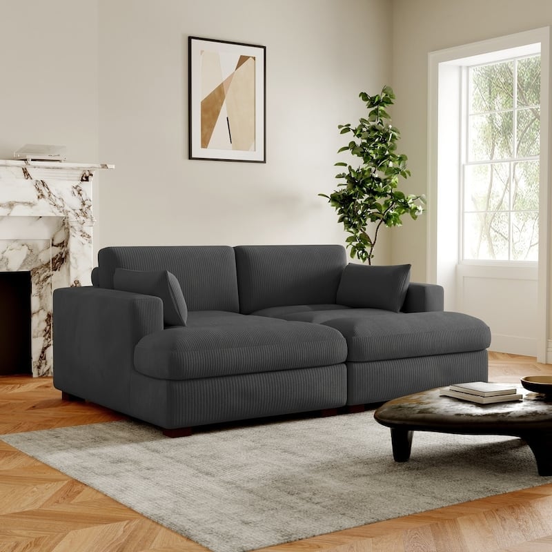 Left and Right Sectional Sofa Set Chaise Lounge Sofa Chair