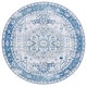 preview thumbnail 14 of 34, SAFAVIEH Arizona Willianne Machine Washable Slip Resistant Vintage Oriental Rug 6' Round - Beige/Blue - Round