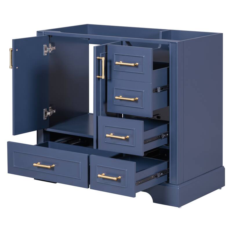 36-inch Traditional Bathroom Vanity with Four Drawers