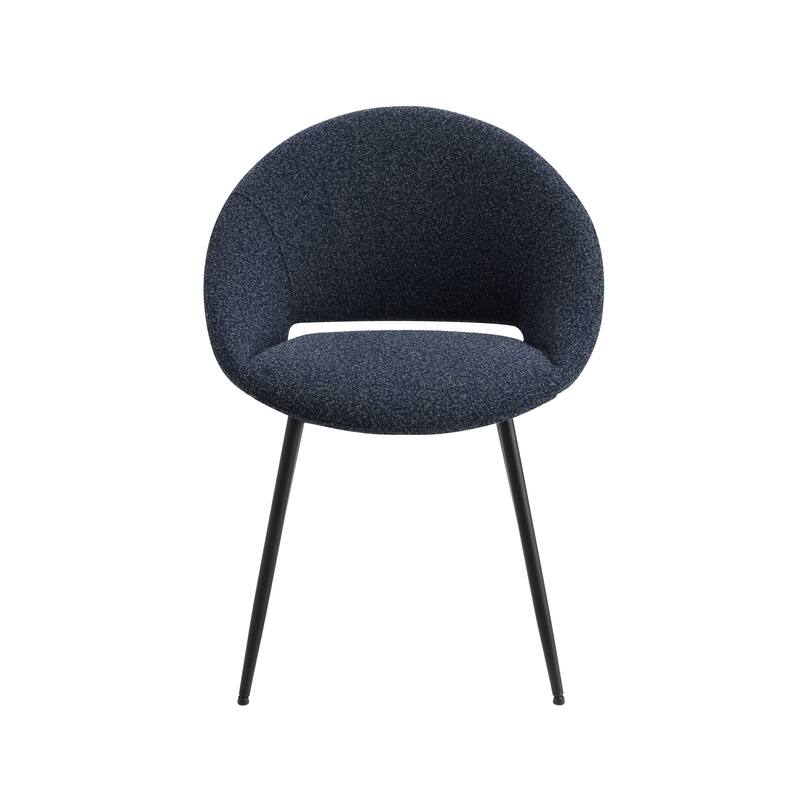 Klaus Boucle Side Chair (Set Of 2) - Black