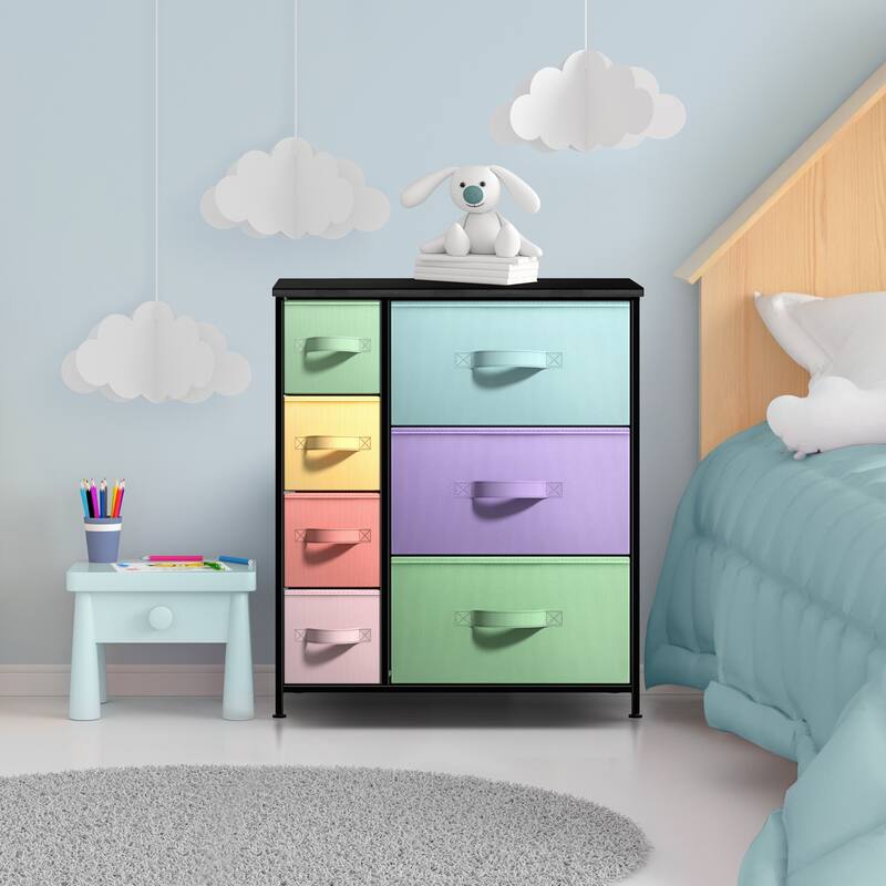 Dresser w/ 7 Drawers, Furniture Storage & Chest Tower for Bedroom