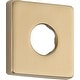 preview thumbnail 15 of 15, Delta Square Shower Arm Flange Champagne Bronze