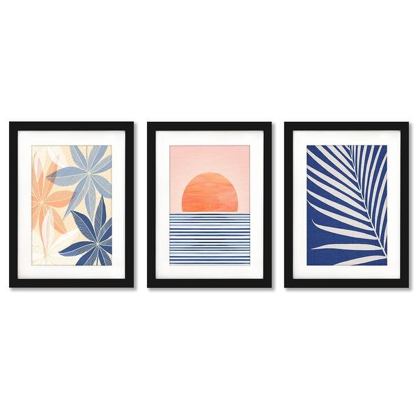 slide 2 of 6, Modern Hawaiian Sun Modern Tropical Modern Tropical - 3 Piece Framed Gallery Art Set