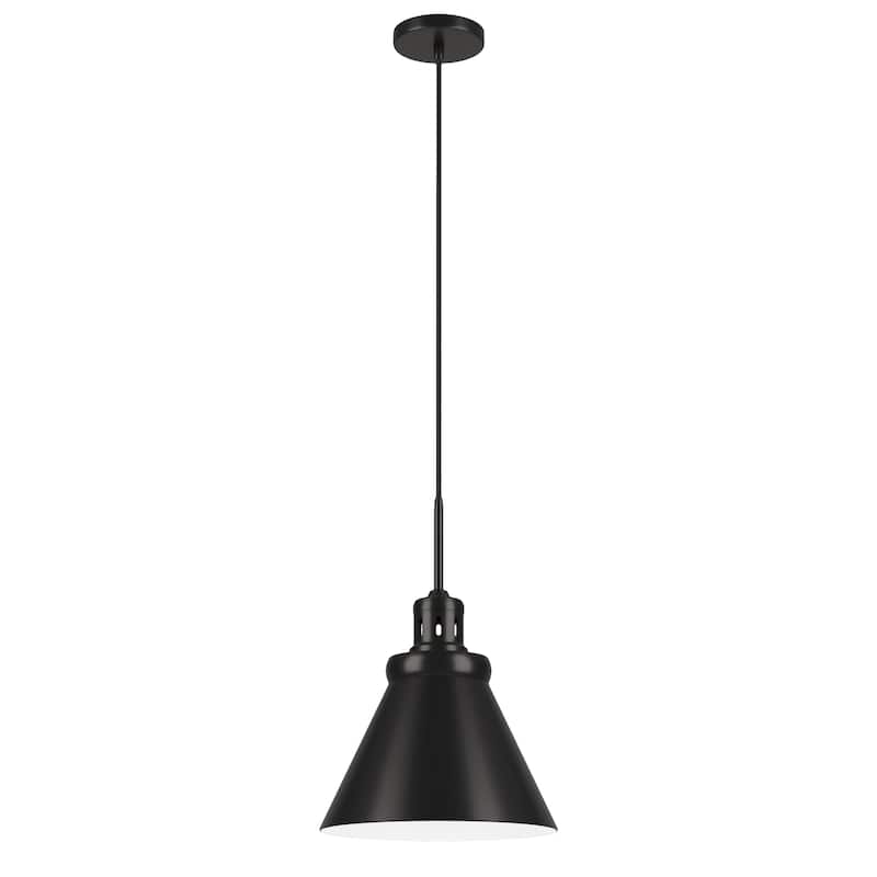 Zeno 12" Wide Pendant with Metal Shade